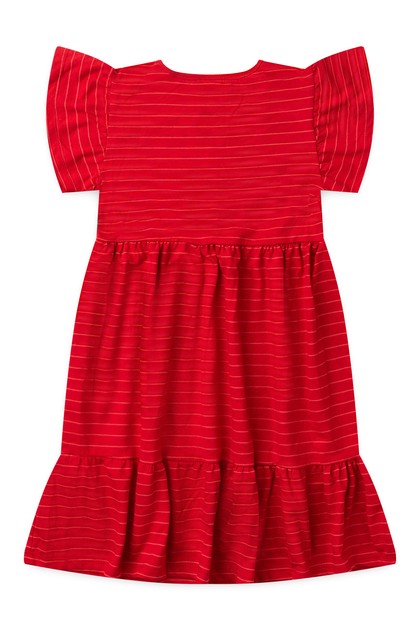Vestido Feminino Infantil Brilhar e Florescer