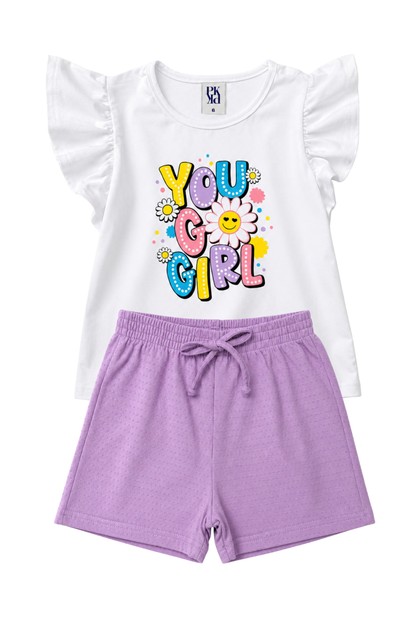 Conjunto Feminino Infantil Arrasando