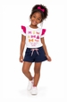 Conjunto Feminino Infantil Dias Ensolarados