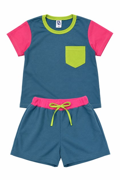 Conjunto Feminino Infantil Estilo Jeans