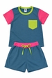 Conjunto Feminino Infantil Estilo Jeans