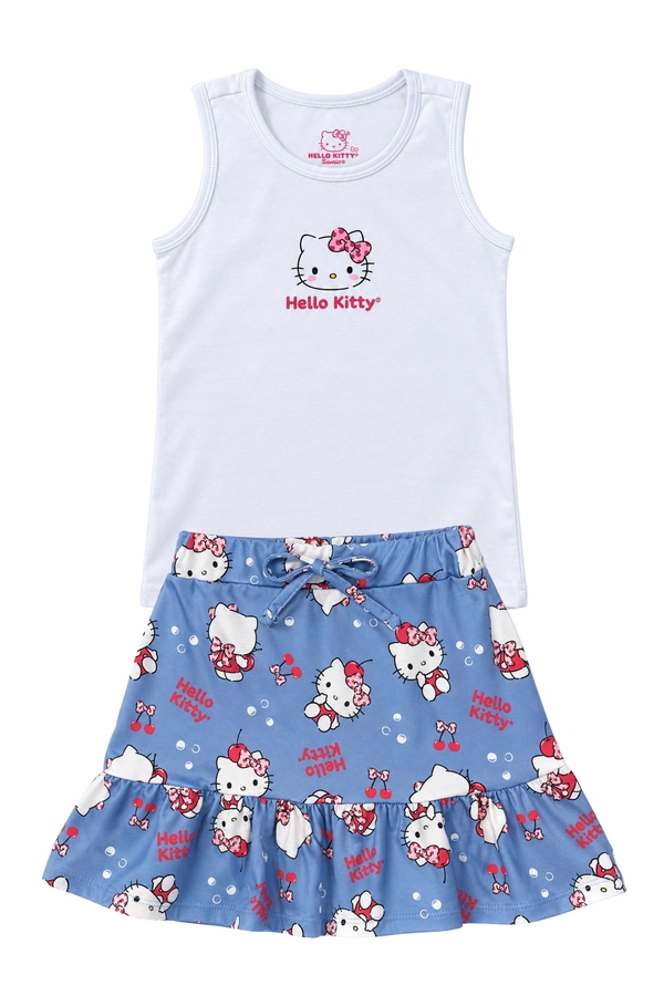 Conjunto Feminino Infantil Cerejinhas da Hello Kitty - Hello Kitty