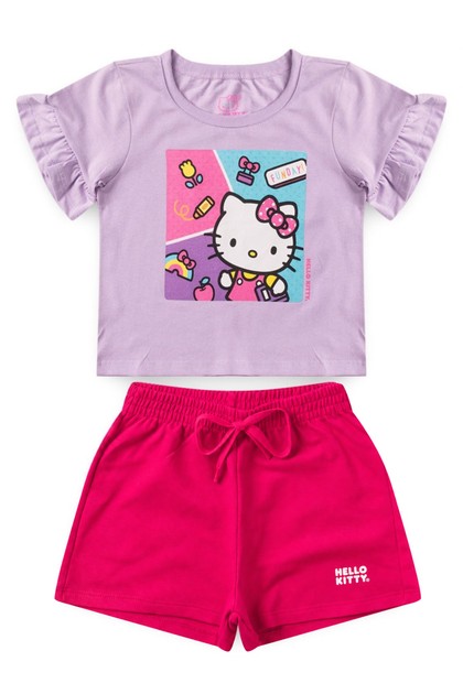 Conjunto Feminino Infantil Funday!! - Hello Kitty