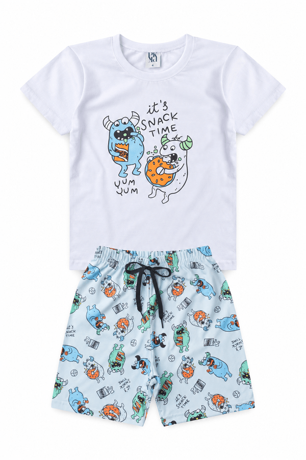 Pijama Infantil Masculino Lanchinho da Noite