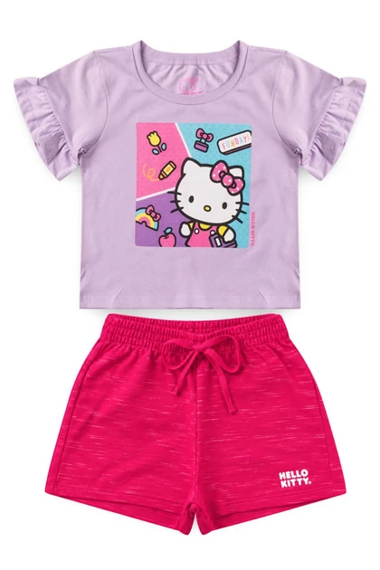 Conjunto Feminino Infantil Funday!! - Hello Kitty