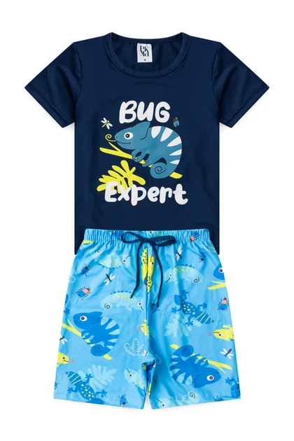Pijama Infantil Masculino Camaleão