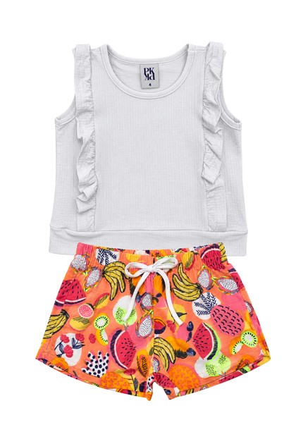 Conjunto Feminino Infantil Doçura da Fruta