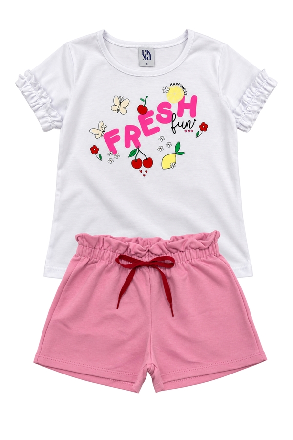 Conjunto Feminino Infantil Frescor Das Frutas