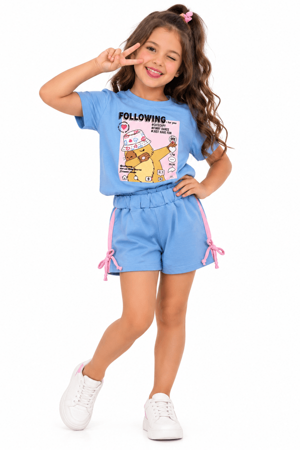 Conjunto Feminino Infantil Blog da Capivara