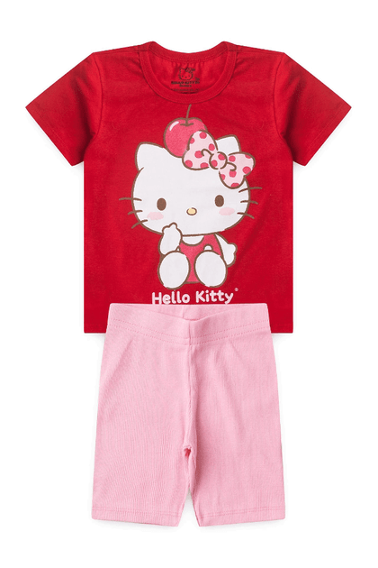 Conjunto Feminino Infantil Doce e Delicada - Hello Kitty