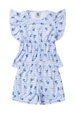 Conjunto Feminino Infantil Jardim Quadriculado