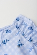 Conjunto Feminino Infantil Jardim Quadriculado