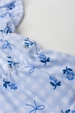 Conjunto Feminino Infantil Jardim Quadriculado