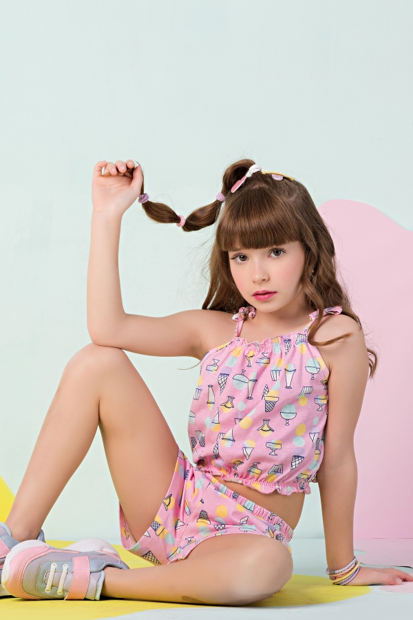 Conjunto Feminino Infantil Sorvetinho