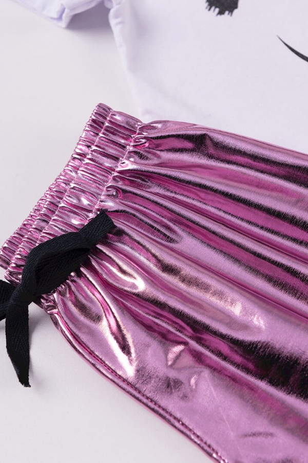 Conjunto Feminino Infantil Foil Branco