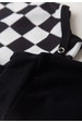 Conjunto Body e Calça Canelado - Xadrez Preto - Ame Kids