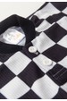 Conjunto Body e Calça Canelado - Xadrez Preto - Ame Kids