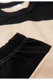 Conjunto Blusa Manga Longa e Calça - Areia e Preto - Ame Kids