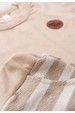 Conjunto Blusa Manga Longa e Calça Ecosustentável - Areia - Ame Kids
