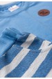 Conjunto Blusa Manga Longa e Calça Ecosustentável - Azul - Ame Kids