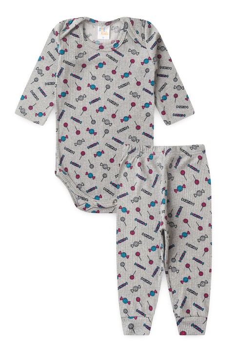 Conjunto Canelado Light Longo - Docinho - Ame Kids