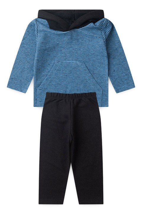 Conjunto Blusa Manga Longa e Calça - Sustentável Azul - Ame Kids