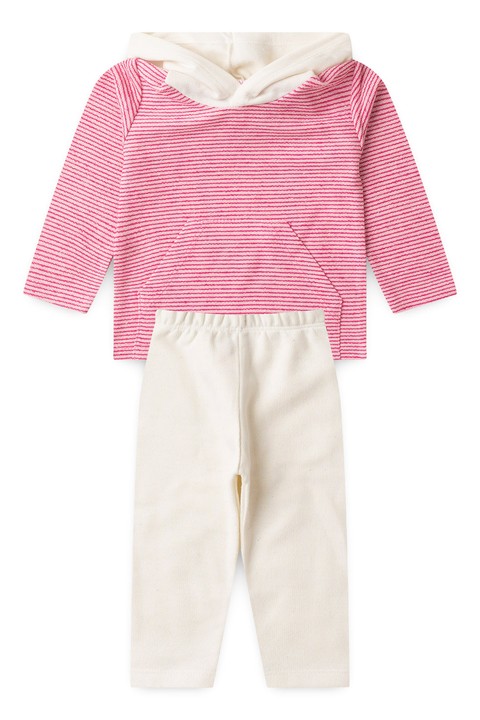 Conjunto Blusa Manga Longa e Calça - Sustentável Pink - Ame Kids