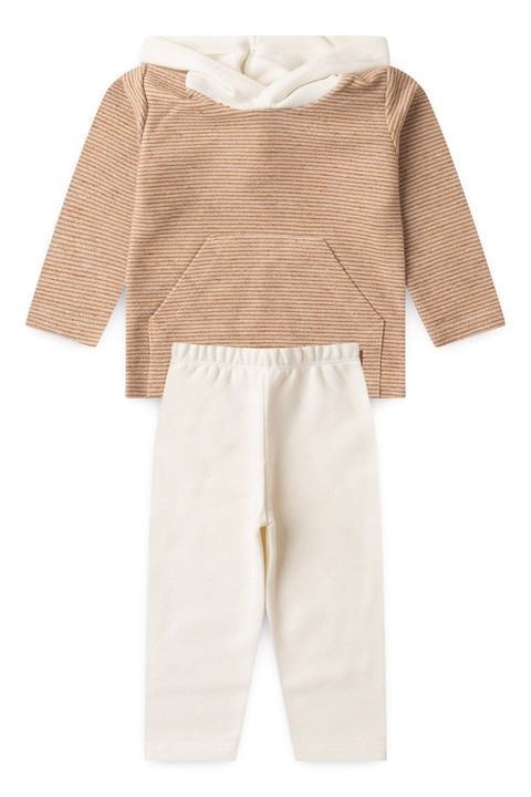 Conjunto Blusa Manga Longa e Calça - Sustentável Avelã - Ame Kids