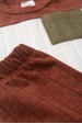 Conjunto Blusa Manga Longa Tricolor e Calça - Avelã - Ame Kids