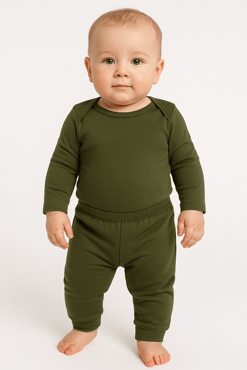 Conjunto Body e Calça Térmica - Verde - Ame Kids