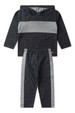 Conjunto Sustentável Blusa Bicolor Manga Longa e Calça - Preto - Ame Kids