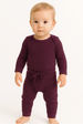 Conjunto Canelado Light Longo - Beringela - Ame Kids