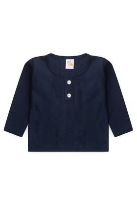 Conjunto Blusa Manga Longa e Calça Moscou - Azul Marinho - Ame Kids
