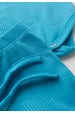 Conjunto Canelado Light Longo - Azul Ciano - Ame Kids