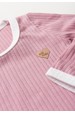 Conjunto Blusa Manga Longa Friso e Calça - Rosa - Ame Kids