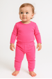 Conjunto Infatil Bebê Blusa e Calça Térmica - Rosa Neon - Ame Kids