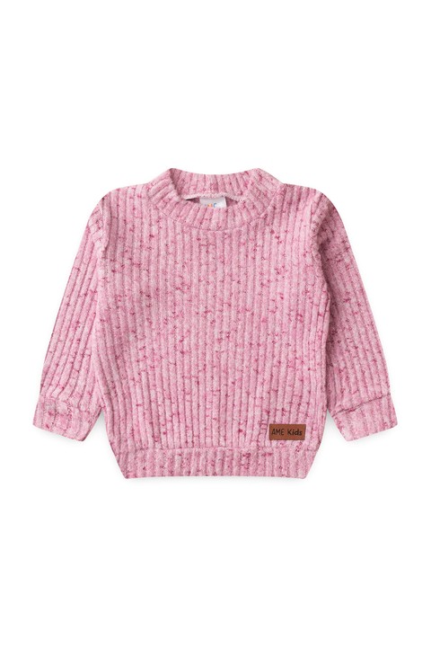 Conjunto Blusa Manga Longa e Calça Brush - Rosa - Ame Kids