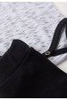 Conjunto Body Canelado Botões Menino - Mescla e Preto - Ame Kids
