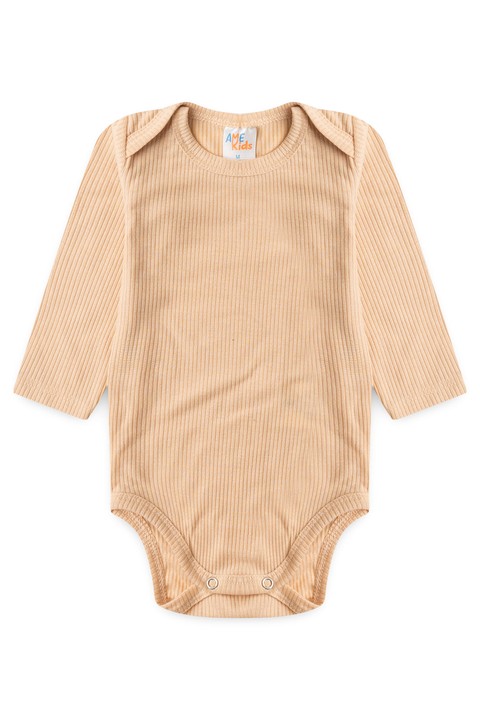 Conjunto Canelado Light Longo - Areia - Ame Kids