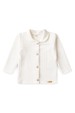 Conjunto Blusa e Calça Bubble Menina - Off-White - Ame Kids
