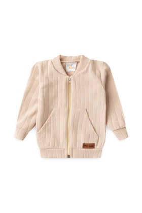 Conjunto Casaco Zíper e Calça Moletom - Areia - Ame Kids