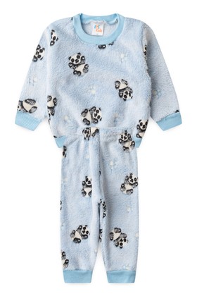 Conjunto Casaco e Calça Fleece - Panda - Ame Kids