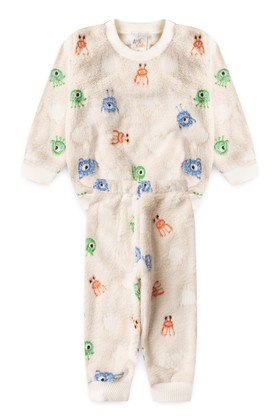 Conjunto Casaco e Calça Fleece - Aliens - Ame Kids
