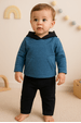 Conjunto Blusa Manga Longa e Calça - Sustentável Azul - Ame Kids