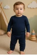 Conjunto Blusa e Calça Térmica - Azul Marinho - Ame Kids