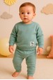Conjunto Blusa Manga Longa e Calça Moletom - Verde Jade - Ame Kids