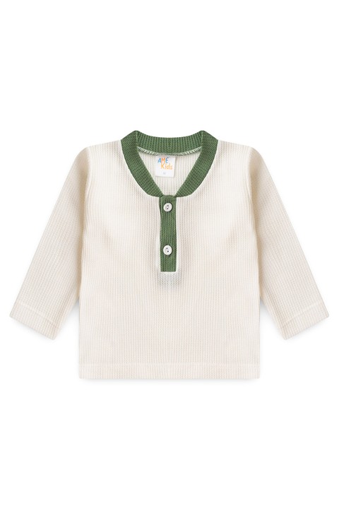 Conjunto Blusa Manga Longa e Calça Moscou - Verde - Ame Kids