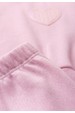 Conjunto Blusa Manga Longa Coração e Calça Moletom - Rosa - Ame Kids