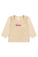 Conjunto Blusa Princess e Calça  Menina - Areia - Ame Kids