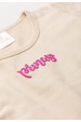 Conjunto Blusa Princess e Calça  Menina - Areia - Ame Kids